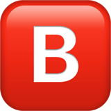 b Button Emoji, Apple style
