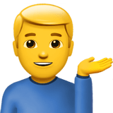 Man Tipping Hand Emoji, Apple style