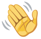 Waving Hand Emoji, Facebook style