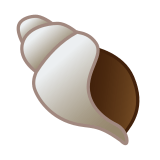 Spiral Shell Emoji, Google style