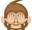 See-No-Evil Monkey Emoji, Facebook style