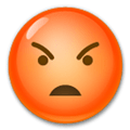 Pouting Face Emoji, LG style