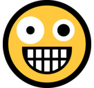 Zany Face Emoji, Microsoft style