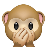 Speak-No-Evil Monkey Emoji, Apple style