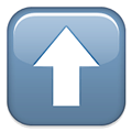 Up Arrow Emoji, Apple style
