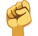 Raised Fist Emoji, Facebook style