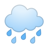 Cloud with Rain Emoji, Google style