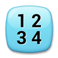 Input Numbers Emoji, LG style