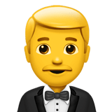 Man in Tuxedo Emoji, Apple style