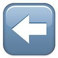 Left Arrow Emoji, Apple style