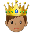 Prince Emoji with Medium Skin Tone, Samsung style
