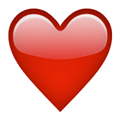 Heart Emoji / Red Heart Emoji, Apple style