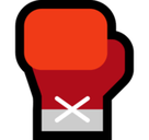 Boxing Glove Emoji, Microsoft style