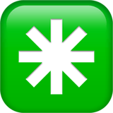 Eight-Spoked Asterisk Emoji, Apple style
