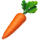 Carrot Emoji, Apple style