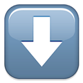 Down Arrow Emoji, Apple style