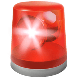 Police Car Light Emoji, Apple style