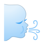 Wind Face Emoji, Google style