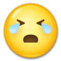 Loudly Crying Face Emoji, LG style