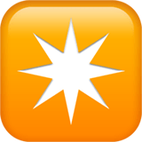 Eight-Pointed Star Emoji, Apple style