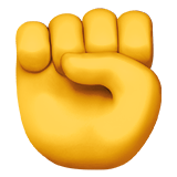 Raised Fist Emoji, Apple style