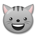 Grinning Cat Face Emoji, LG style