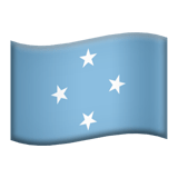 Flag: Micronesia Emoji, Apple style