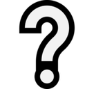 White Question Mark Emoji, Microsoft style
