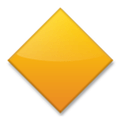 Large Orange Diamond Emoji, LG style