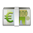 Euro Banknote Emoji, Samsung style