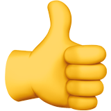 Thumbs Up Emoji, Apple style
