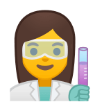 Woman Scientist Emoji, Google style