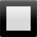 Black Square Button Emoji, Apple style