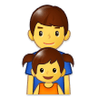 Family: Man, Girl Emoji, Samsung style