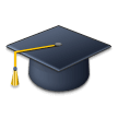 Graduation Cap Emoji, Samsung style