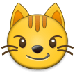 Cat Face with Wry Smile Emoji, Samsung style