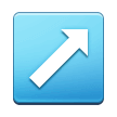 Up-Right Arrow Emoji, Samsung style
