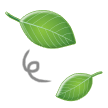 Leaf Fluttering in Wind Emoji, Samsung style