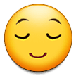 Relieved Face Emoji, Samsung style
