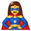 Woman Superhero Emoji, Samsung style