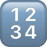 Input Numbers Emoji, Apple style