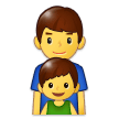 Family: Man, Boy Emoji, Samsung style