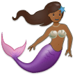 Mermaid Emoji with Medium-Dark Skin Tone, Samsung style