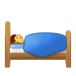 Person in Bed Emoji, Samsung style