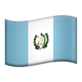 Flag: Guatemala Emoji, Apple style