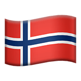 Flag: Svalbard & Jan Mayen Emoji, Apple style