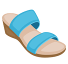 Womans Sandal Emoji, Facebook style