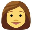 Woman Emoji, Facebook style