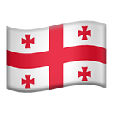Flag: Georgia Emoji, Apple style