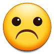 Frowning Face Emoji, Samsung style